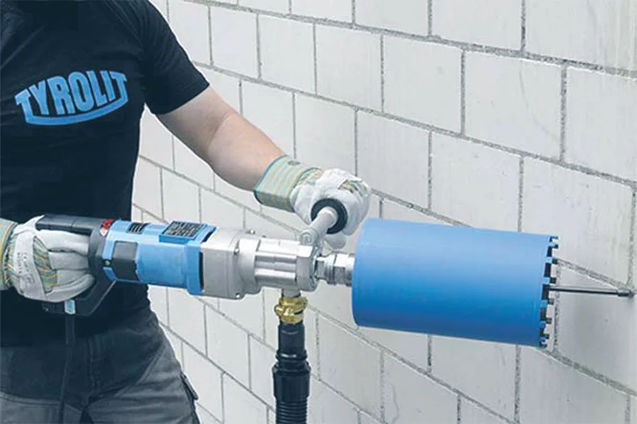 Carotatrice a secco e ad acqua